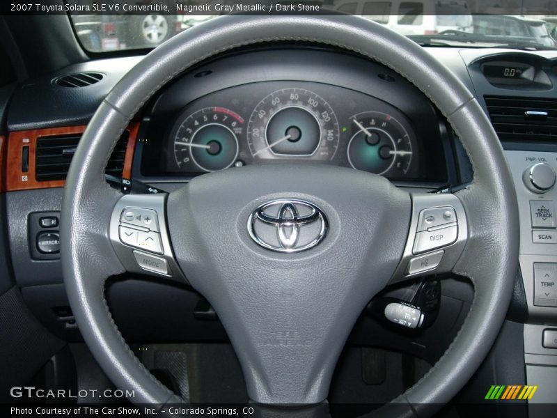 Magnetic Gray Metallic / Dark Stone 2007 Toyota Solara SLE V6 Convertible