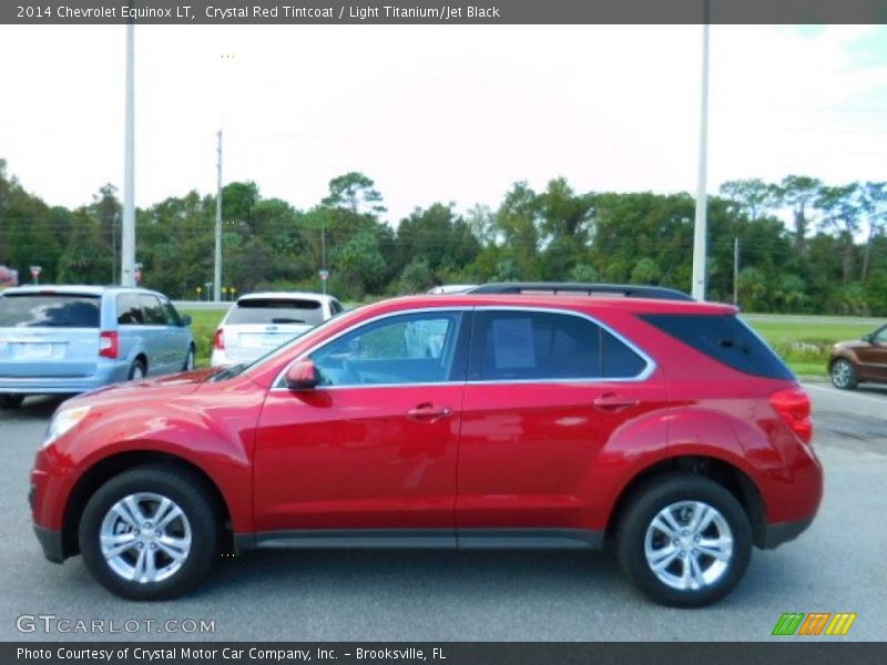 Crystal Red Tintcoat / Light Titanium/Jet Black 2014 Chevrolet Equinox LT