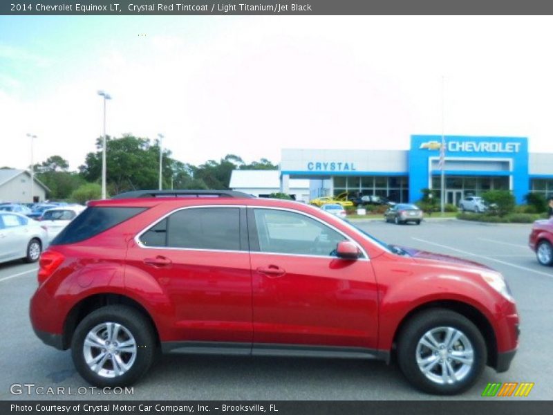 Crystal Red Tintcoat / Light Titanium/Jet Black 2014 Chevrolet Equinox LT