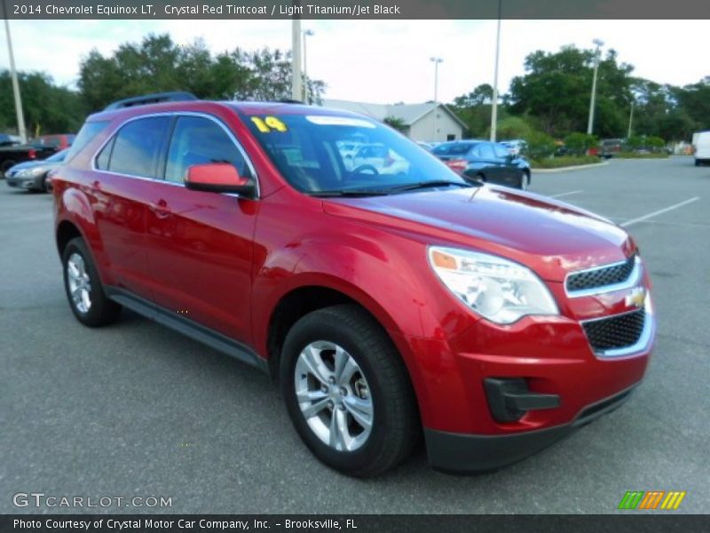 Crystal Red Tintcoat / Light Titanium/Jet Black 2014 Chevrolet Equinox LT