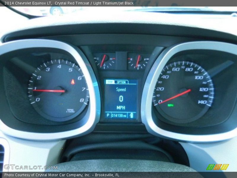 Crystal Red Tintcoat / Light Titanium/Jet Black 2014 Chevrolet Equinox LT