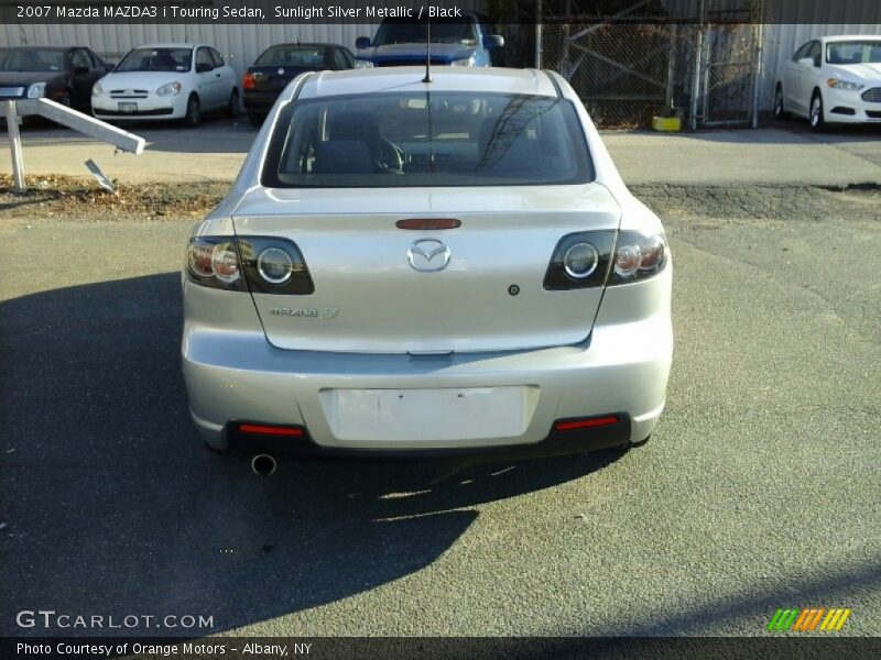 Sunlight Silver Metallic / Black 2007 Mazda MAZDA3 i Touring Sedan