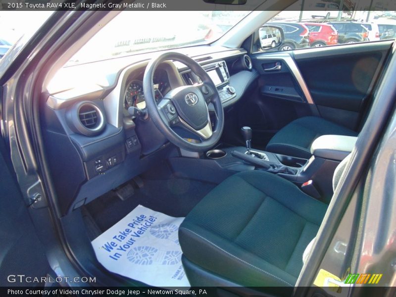 Magnetic Gray Metallic / Black 2015 Toyota RAV4 XLE