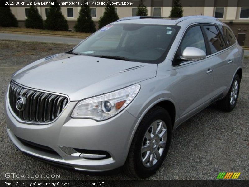 Champagne Silver Metallic / Ebony/Ebony 2015 Buick Enclave Leather