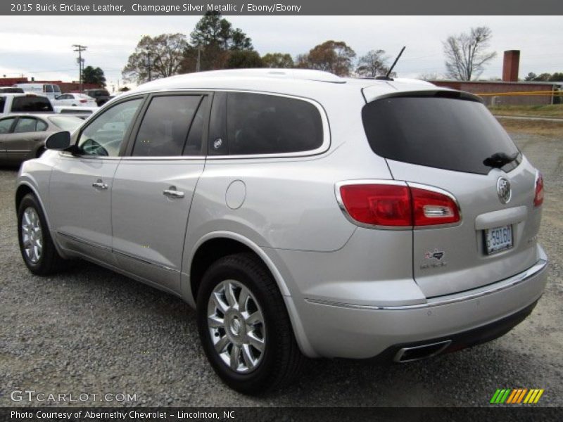 Champagne Silver Metallic / Ebony/Ebony 2015 Buick Enclave Leather