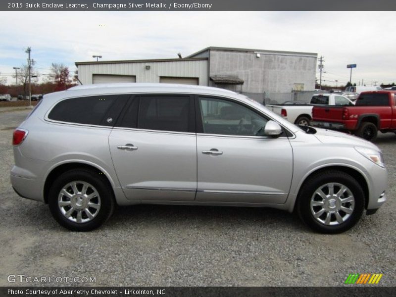 Champagne Silver Metallic / Ebony/Ebony 2015 Buick Enclave Leather