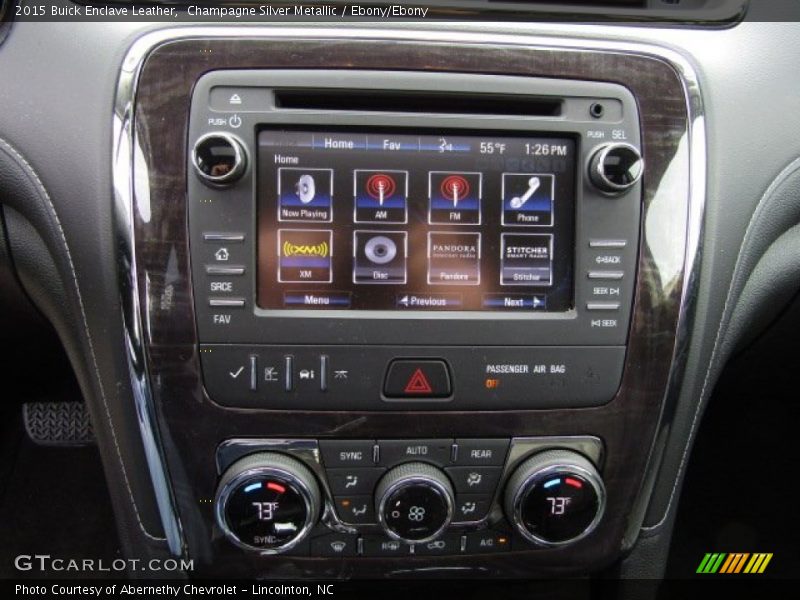 Champagne Silver Metallic / Ebony/Ebony 2015 Buick Enclave Leather