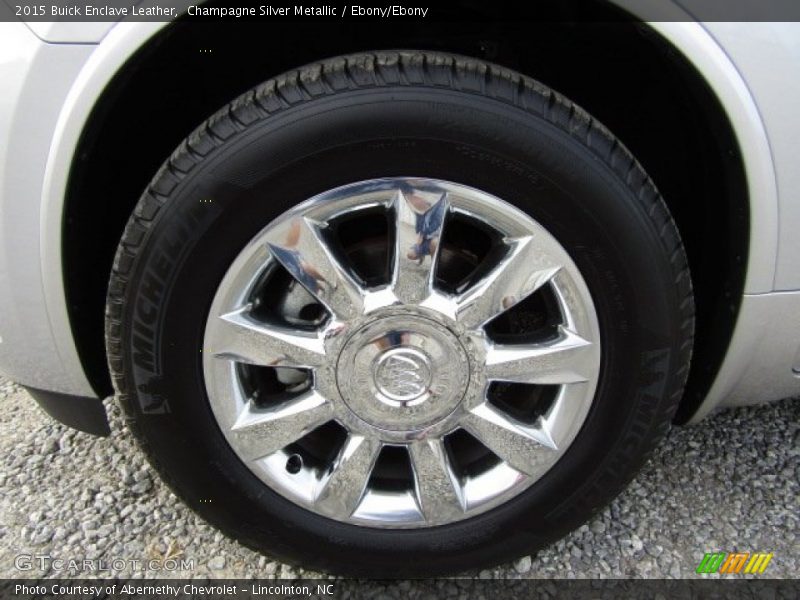 Champagne Silver Metallic / Ebony/Ebony 2015 Buick Enclave Leather