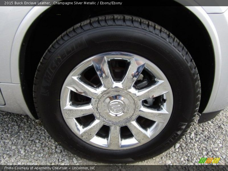 Champagne Silver Metallic / Ebony/Ebony 2015 Buick Enclave Leather