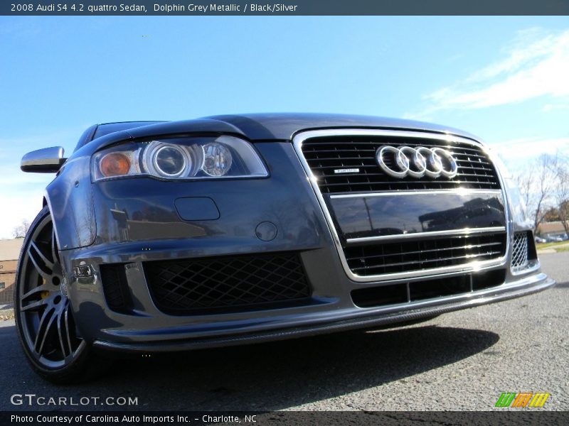 Dolphin Grey Metallic / Black/Silver 2008 Audi S4 4.2 quattro Sedan