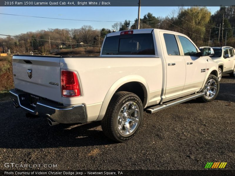 Bright White / Black 2016 Ram 1500 Laramie Quad Cab 4x4