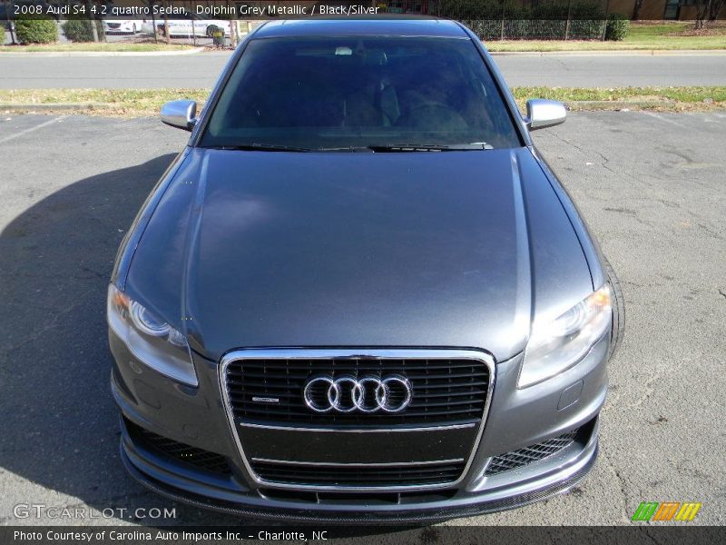 Dolphin Grey Metallic / Black/Silver 2008 Audi S4 4.2 quattro Sedan