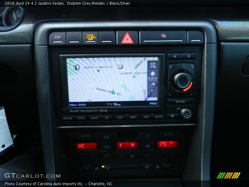 Dolphin Grey Metallic / Black/Silver 2008 Audi S4 4.2 quattro Sedan