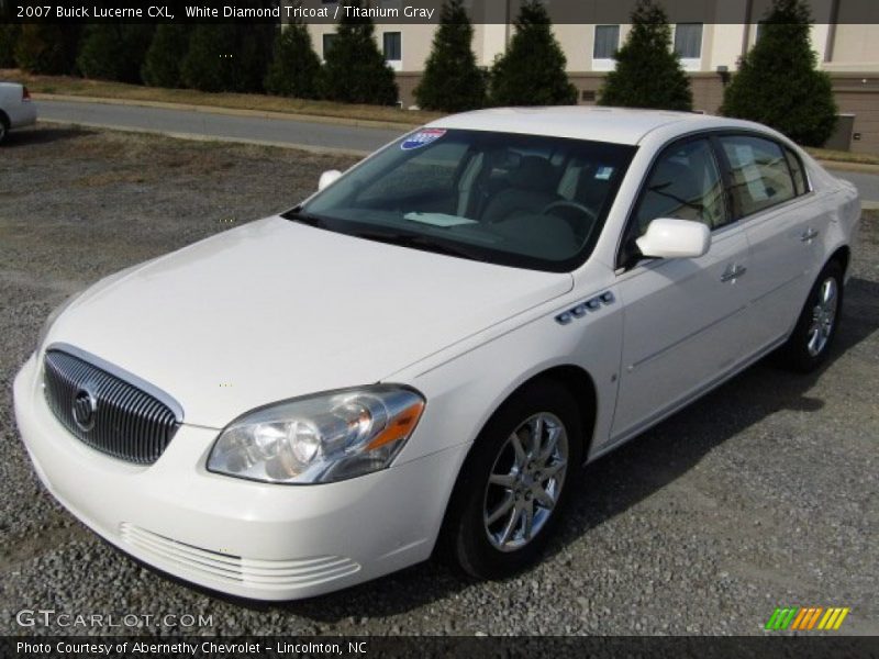 White Diamond Tricoat / Titanium Gray 2007 Buick Lucerne CXL