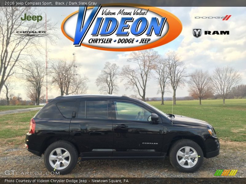 Black / Dark Slate Gray 2016 Jeep Compass Sport