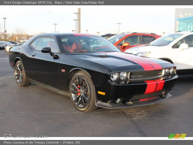 Front 3/4 View of 2014 Challenger SRT8 392