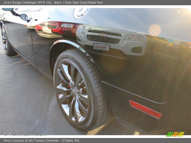 Black / Dark Slate Gray/Radar Red 2014 Dodge Challenger SRT8 392