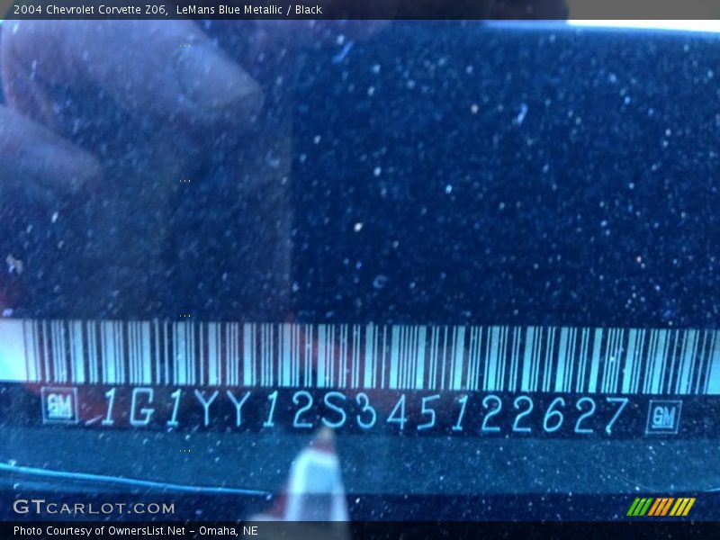 LeMans Blue Metallic / Black 2004 Chevrolet Corvette Z06