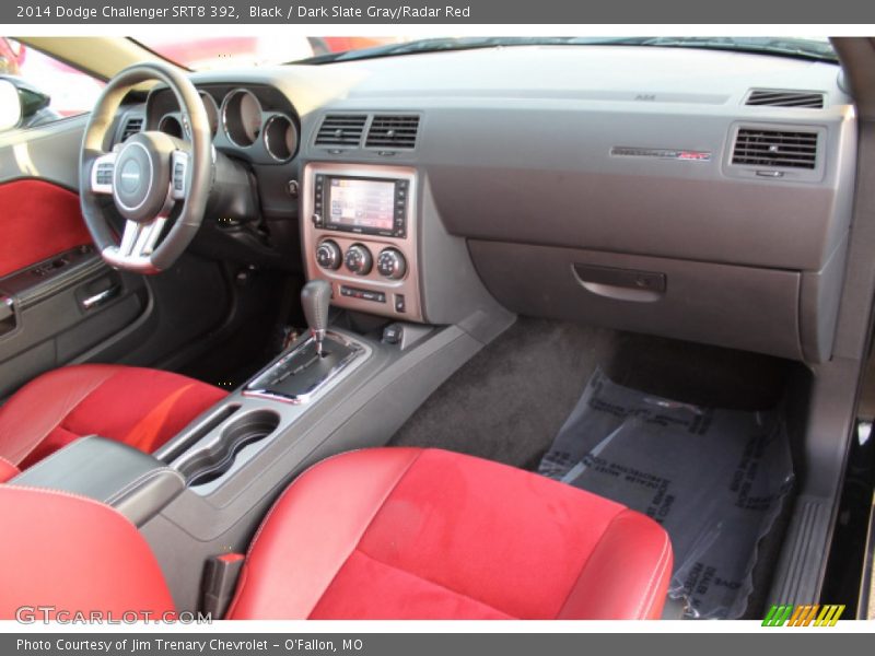 Black / Dark Slate Gray/Radar Red 2014 Dodge Challenger SRT8 392
