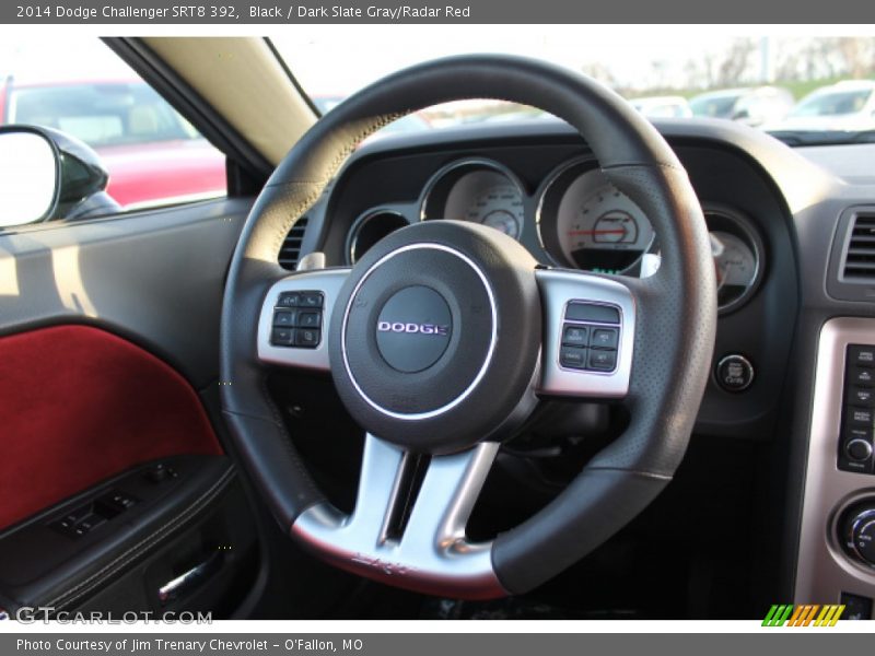 Black / Dark Slate Gray/Radar Red 2014 Dodge Challenger SRT8 392
