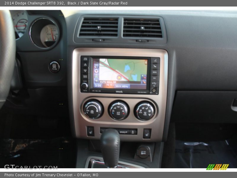 Black / Dark Slate Gray/Radar Red 2014 Dodge Challenger SRT8 392