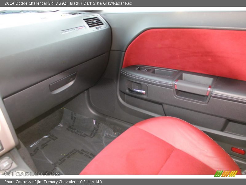Black / Dark Slate Gray/Radar Red 2014 Dodge Challenger SRT8 392