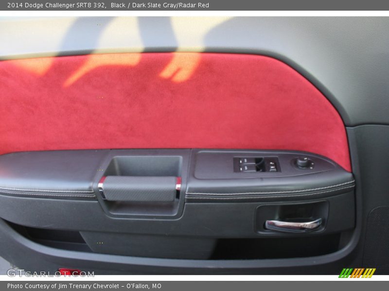 Black / Dark Slate Gray/Radar Red 2014 Dodge Challenger SRT8 392