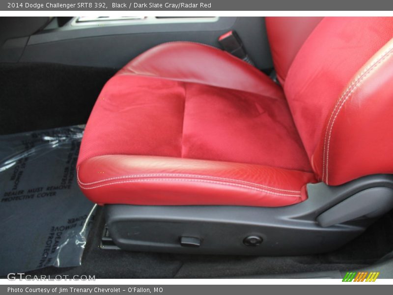 Black / Dark Slate Gray/Radar Red 2014 Dodge Challenger SRT8 392