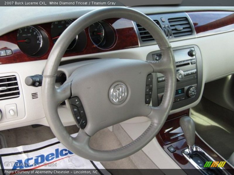 White Diamond Tricoat / Titanium Gray 2007 Buick Lucerne CXL