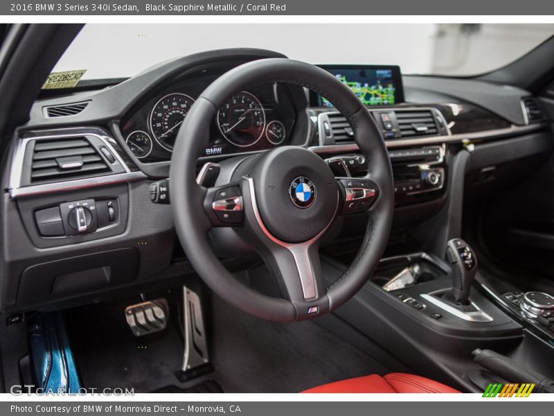 Coral Red Interior - 2016 3 Series 340i Sedan 