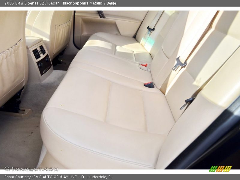 Black Sapphire Metallic / Beige 2005 BMW 5 Series 525i Sedan