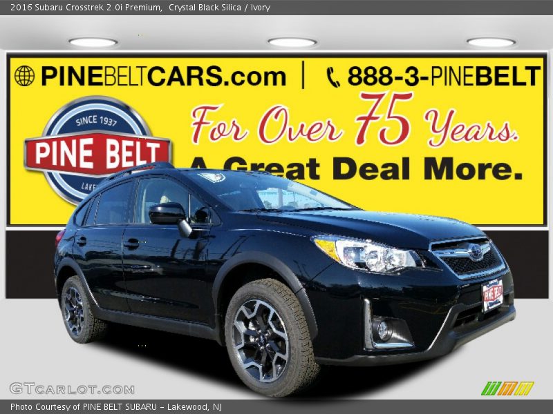 Crystal Black Silica / Ivory 2016 Subaru Crosstrek 2.0i Premium