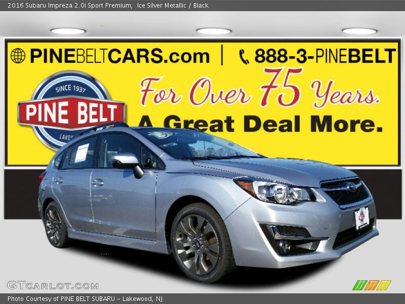 Ice Silver Metallic / Black 2016 Subaru Impreza 2.0i Sport Premium