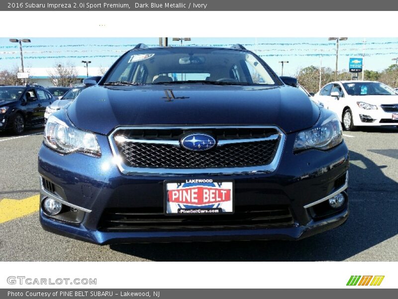 Dark Blue Metallic / Ivory 2016 Subaru Impreza 2.0i Sport Premium