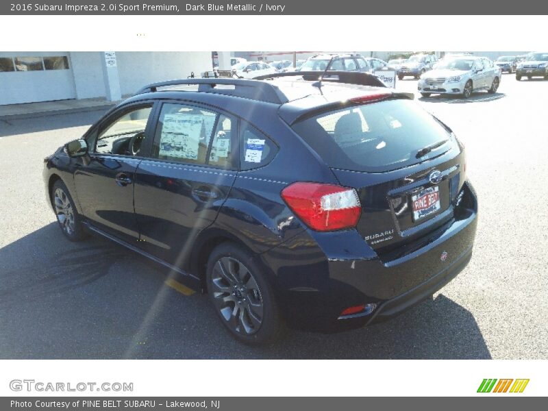 Dark Blue Metallic / Ivory 2016 Subaru Impreza 2.0i Sport Premium