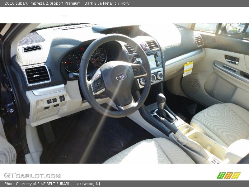 Ivory Interior - 2016 Impreza 2.0i Sport Premium 