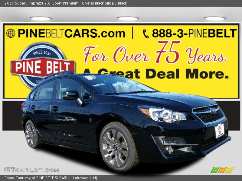 Crystal Black Silica / Black 2016 Subaru Impreza 2.0i Sport Premium