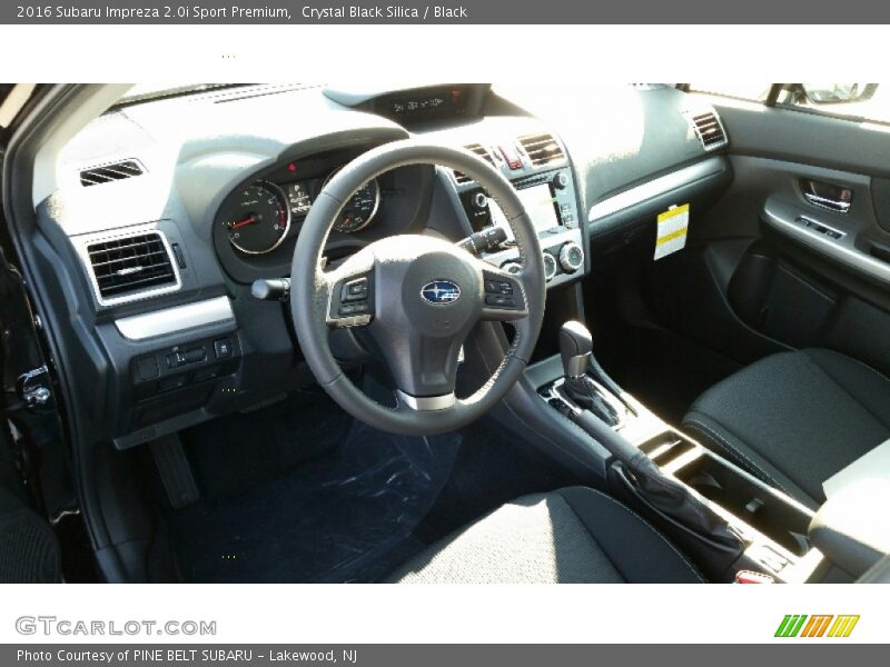Black Interior - 2016 Impreza 2.0i Sport Premium 