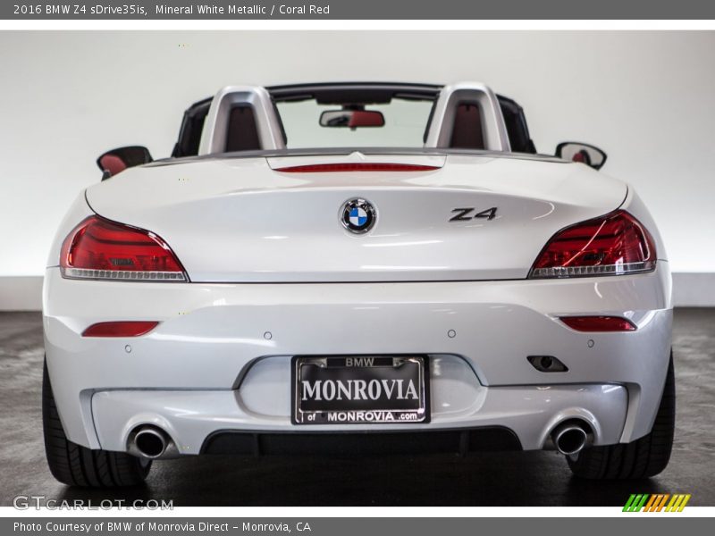 Mineral White Metallic / Coral Red 2016 BMW Z4 sDrive35is