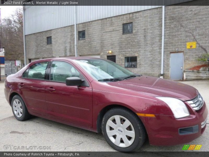 Merlot Metallic / Light Stone 2007 Ford Fusion S