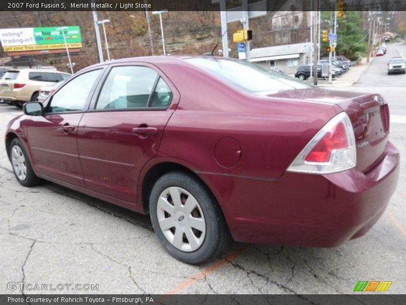 Merlot Metallic / Light Stone 2007 Ford Fusion S