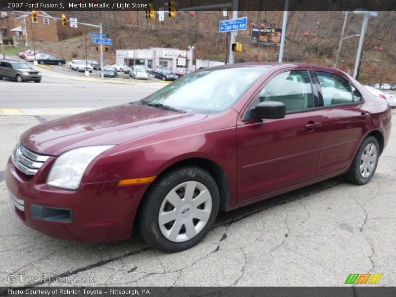 Merlot Metallic / Light Stone 2007 Ford Fusion S
