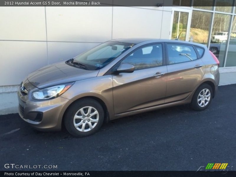 Mocha Bronze / Black 2012 Hyundai Accent GS 5 Door