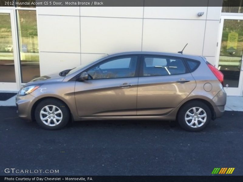 Mocha Bronze / Black 2012 Hyundai Accent GS 5 Door