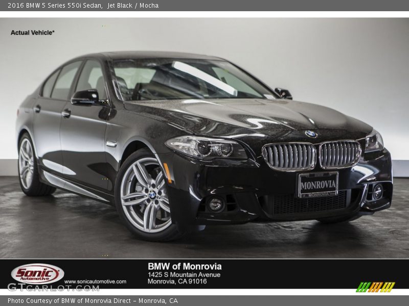 Jet Black / Mocha 2016 BMW 5 Series 550i Sedan