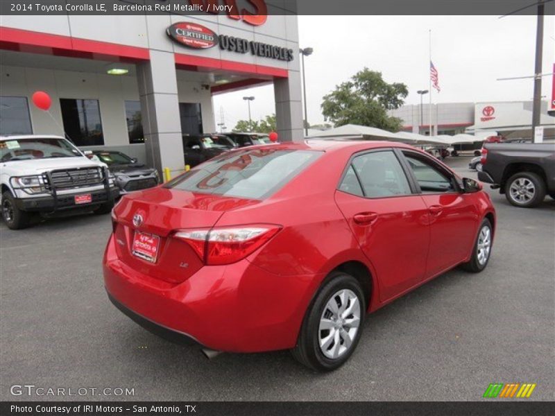 Barcelona Red Metallic / Ivory 2014 Toyota Corolla LE