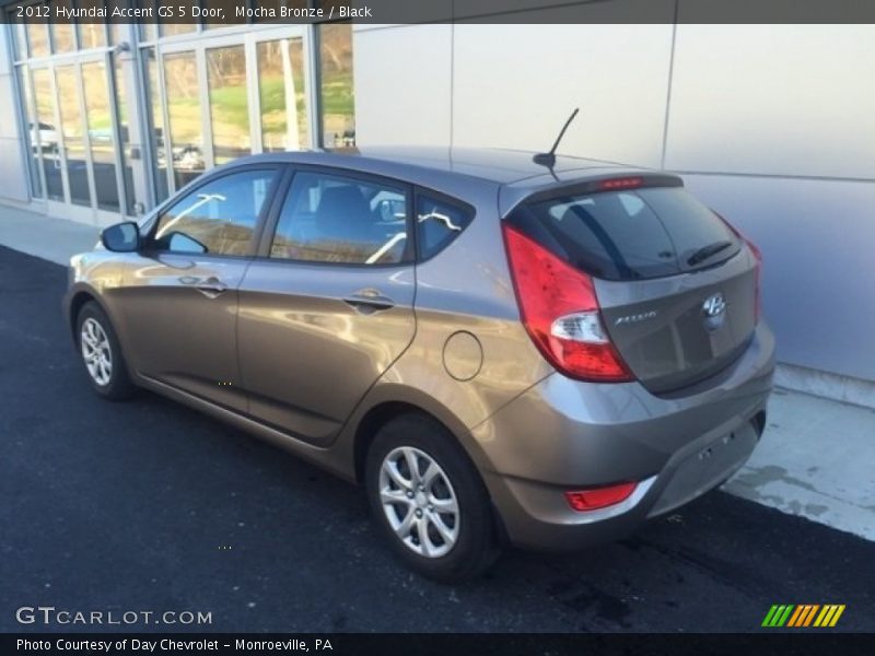 Mocha Bronze / Black 2012 Hyundai Accent GS 5 Door
