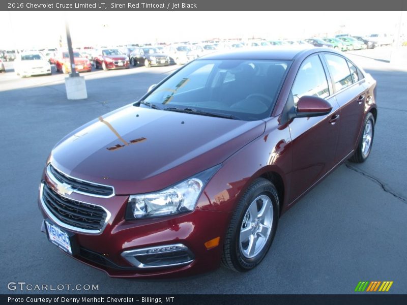 Siren Red Tintcoat / Jet Black 2016 Chevrolet Cruze Limited LT