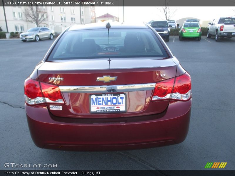 Siren Red Tintcoat / Jet Black 2016 Chevrolet Cruze Limited LT