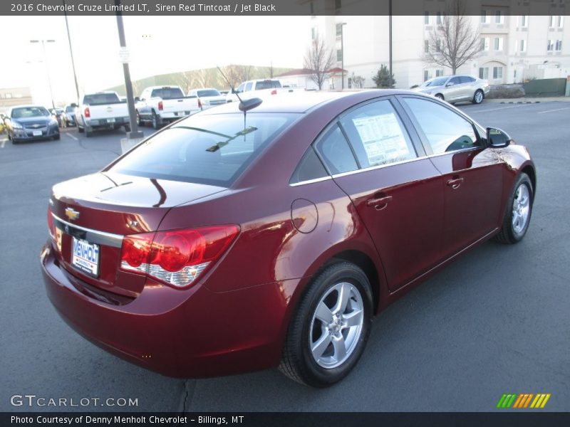 Siren Red Tintcoat / Jet Black 2016 Chevrolet Cruze Limited LT